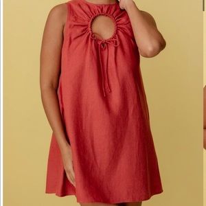 Posse Dot-dress- jam red